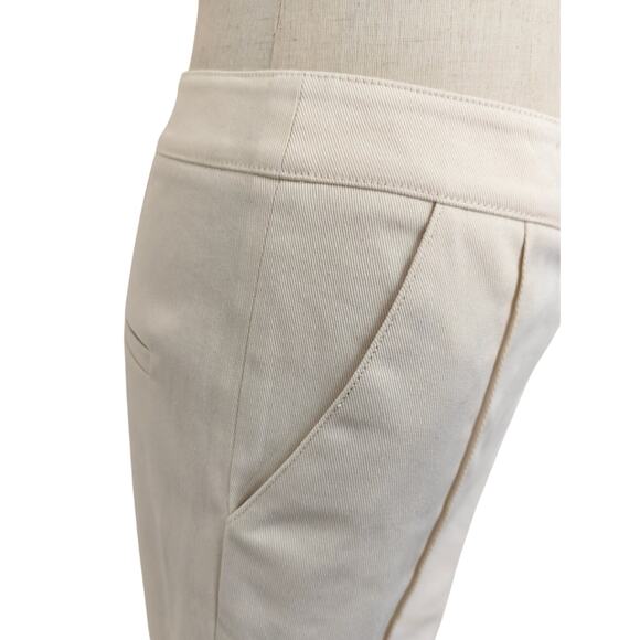 Veronica Beard Kimra Straight-Leg Pant Ecru US 4 - Picture 10 of 12
